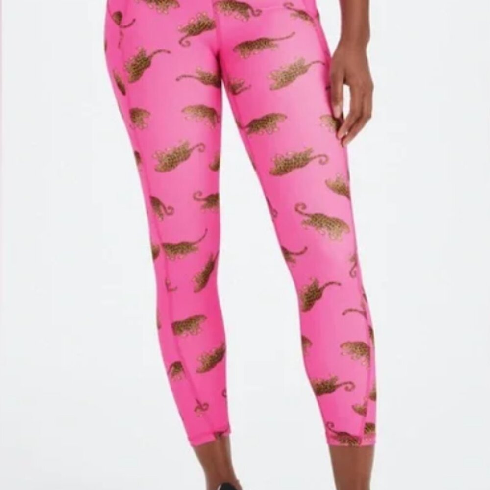 Fabletics Oasis Pureluxe High-waisted 7/8 Legging - Wild Hearts - Size M